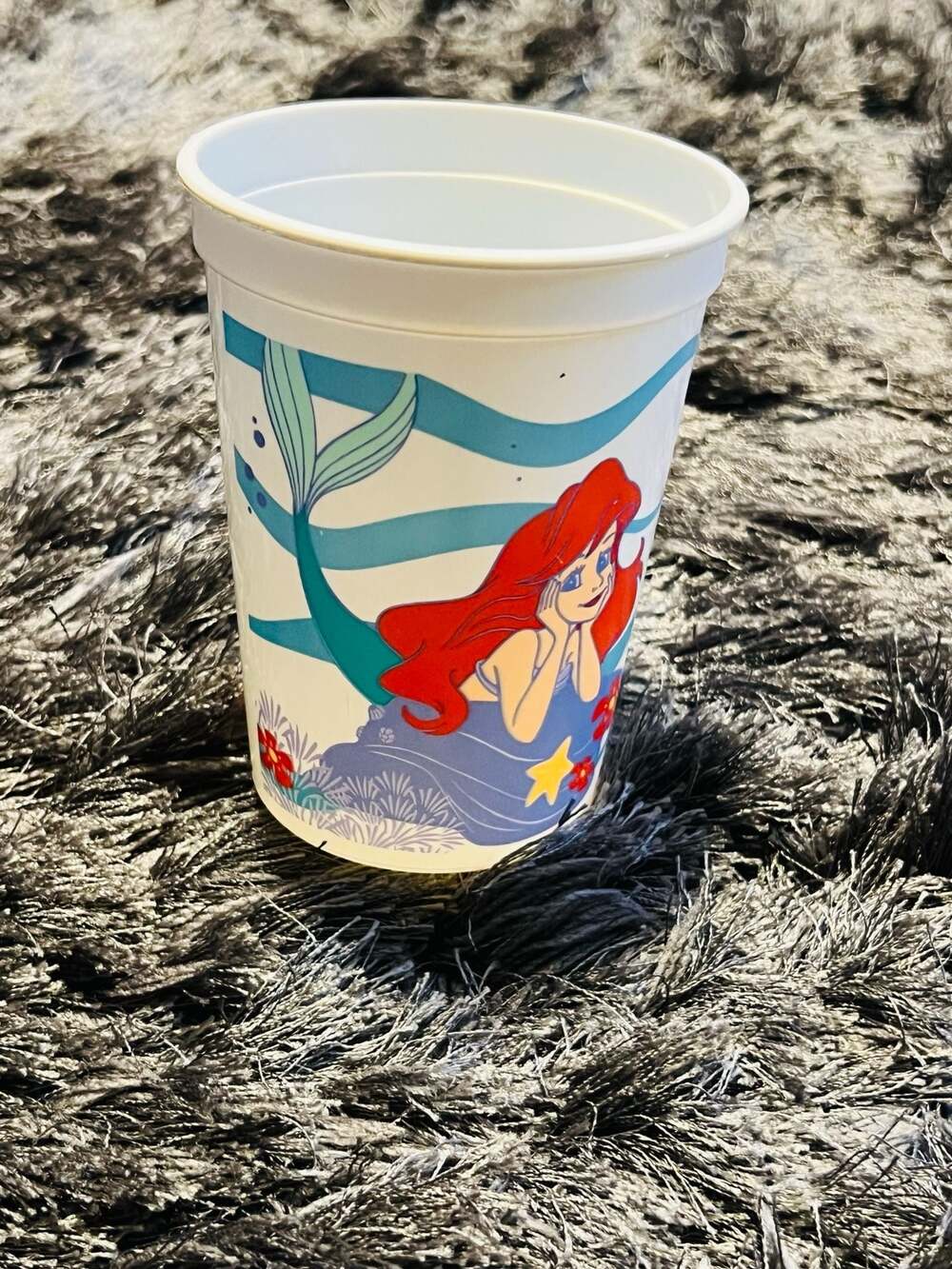 Vintage Disney The Little Mermaid Ariel Plastic Party Cup